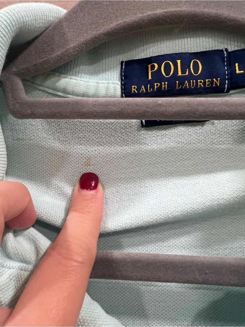 Polo by Ralph Lauren Men’s Light Mint Classic Pique Polo Shirt L Tiffany